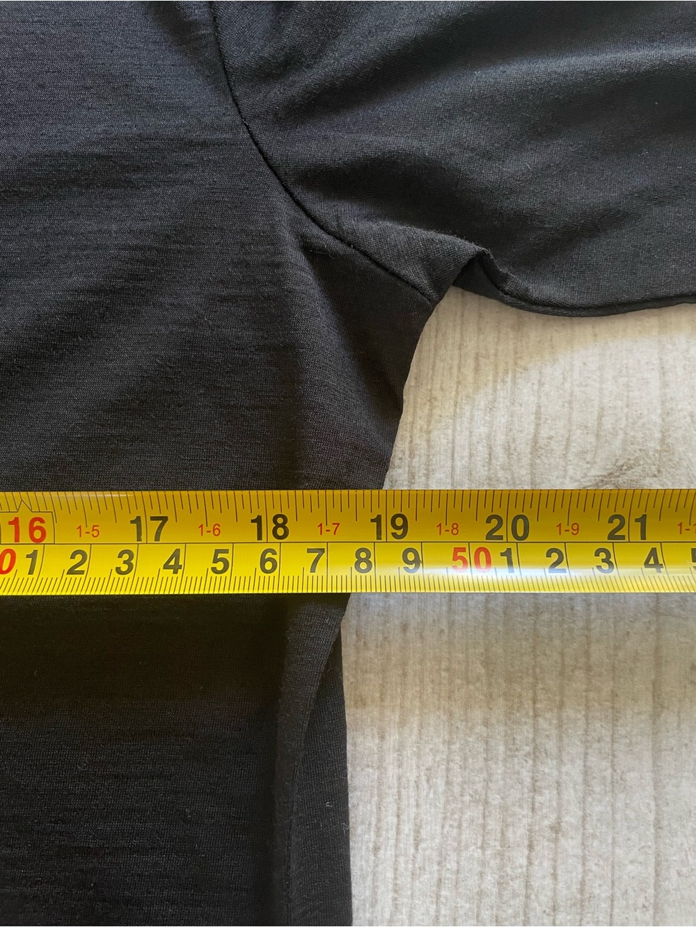 NWT 87% Merino Wool Black Women’s Long Sleeve Tee-L-Cloudveil-Made in Canada - Picture 3 of 6